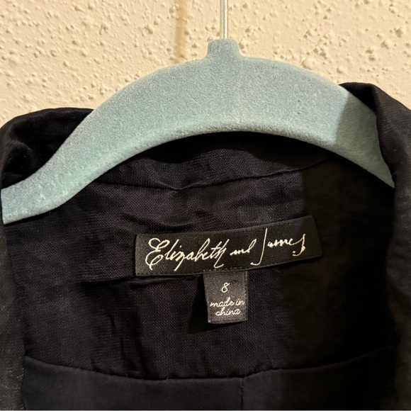 Elizabeth and James Essential Crepe Blazer - Size 8 - Black - Picture 2 of 12